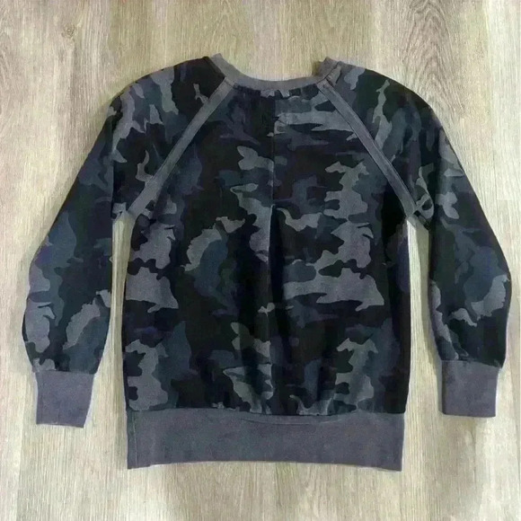 Prana womens Camo Sweatshirt, size Xsmall XS gray blue black - Picture 7 of 8